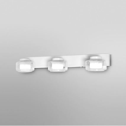 Ledvance - LED Zidna svjetiljka za kupaonicu ORBIS FLAME 3xLED/5,5W/230V 3000/4000K IP44 bijela