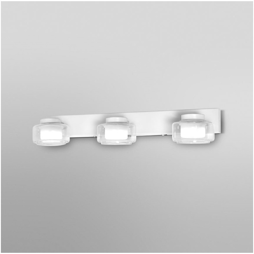 Ledvance - LED Zidna svjetiljka za kupaonicu ORBIS FLAME 3xLED/5,5W/230V 3000/4000K IP44 bijela