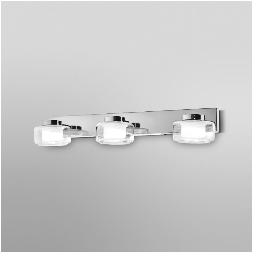 Ledvance - LED Zidna svjetiljka za kupaonicu ORBIS FLAME 3xLED/5,5W/230V 3000/4000K IP44 krom