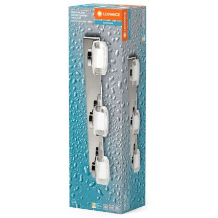 Ledvance - LED Zidna svjetiljka za kupaonicu ORBIS FLAME 3xLED/5,5W/230V 3000/4000K IP44 krom