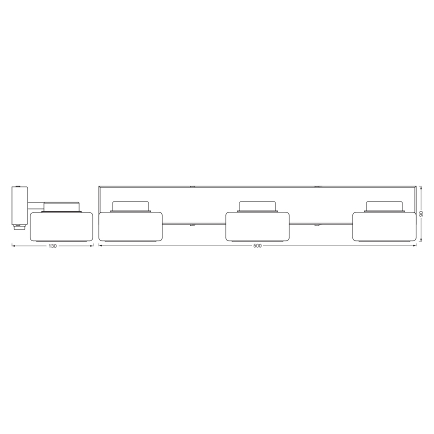 Ledvance - LED Zidna svjetiljka za kupaonicu ORBIS FLAME 3xLED/5,5W/230V 3000/4000K IP44 krom
