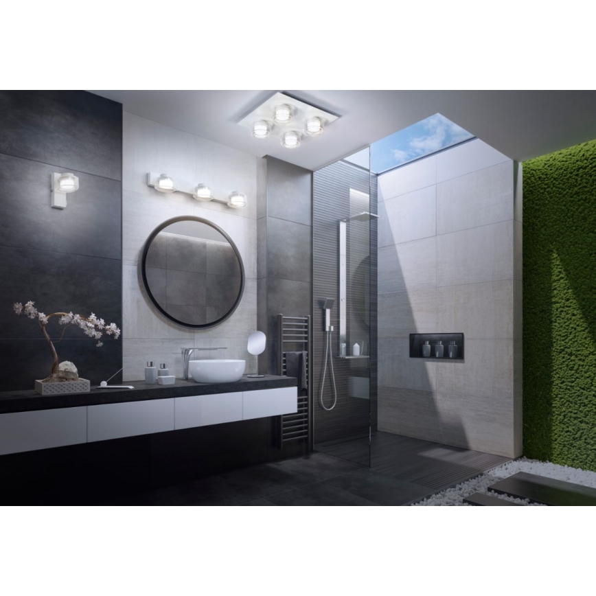 Ledvance - LED Zidna svjetiljka za kupaonicu ORBIS FLAME LED/5,5W/230V 3000/4000K IP44 bijela