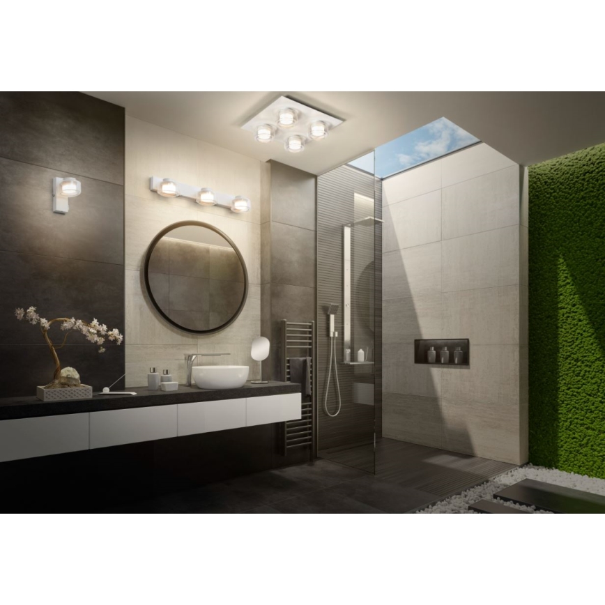 Ledvance - LED Zidna svjetiljka za kupaonicu ORBIS FLAME LED/5,5W/230V 3000/4000K IP44 bijela