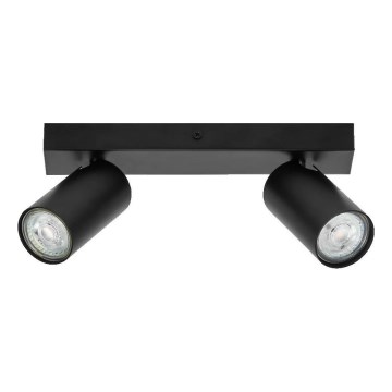 Ledvance - LED zidni reflektor OCTAGON 2xGU10/3,4W/230V 2700K crna