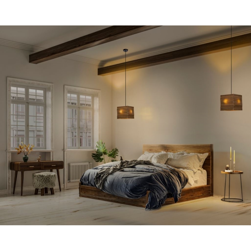 Ledvance - Luster na sajli DECOR CARDBOARD 1xE27/15W/230V 25x25 cm