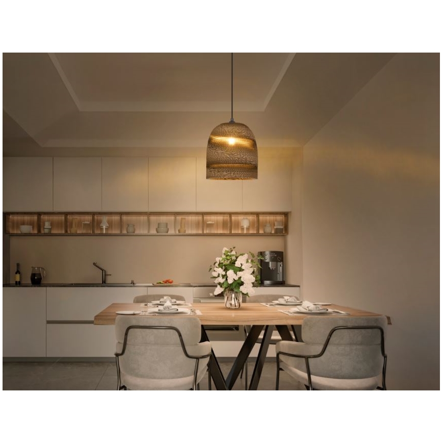 Ledvance - Luster na sajli DECOR CARDBOARD 1xE27/15W/230V pr. 25 cm