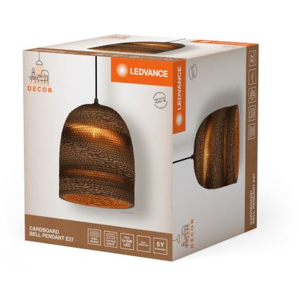 Ledvance - Luster na sajli DECOR CARDBOARD 1xE27/15W/230V pr. 25 cm
