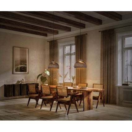 Ledvance - Luster na sajli DECOR CARDBOARD 1xE27/15W/230V pr. 36 cm