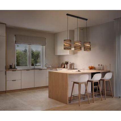 Ledvance - Luster na sajli DECOR CARDBOARD 3xE27/15W/230V