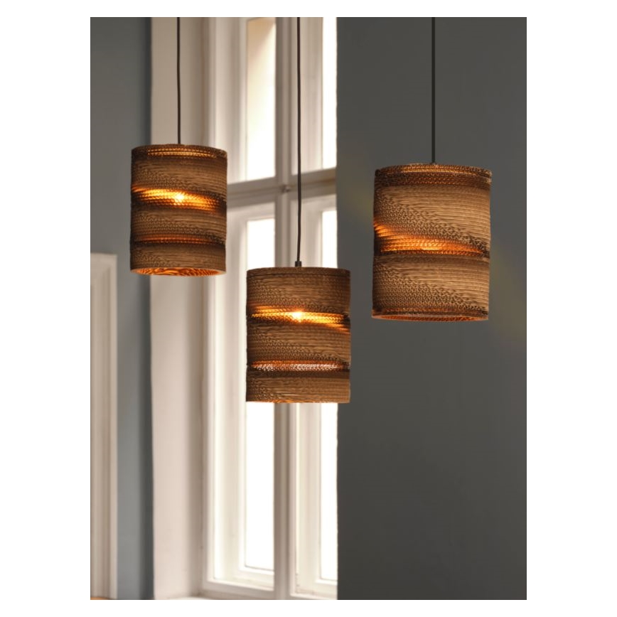 Ledvance - Luster na sajli DECOR CARDBOARD 3xE27/15W/230V