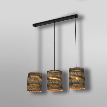 Ledvance - Luster na sajli DECOR CARDBOARD 3xE27/15W/230V