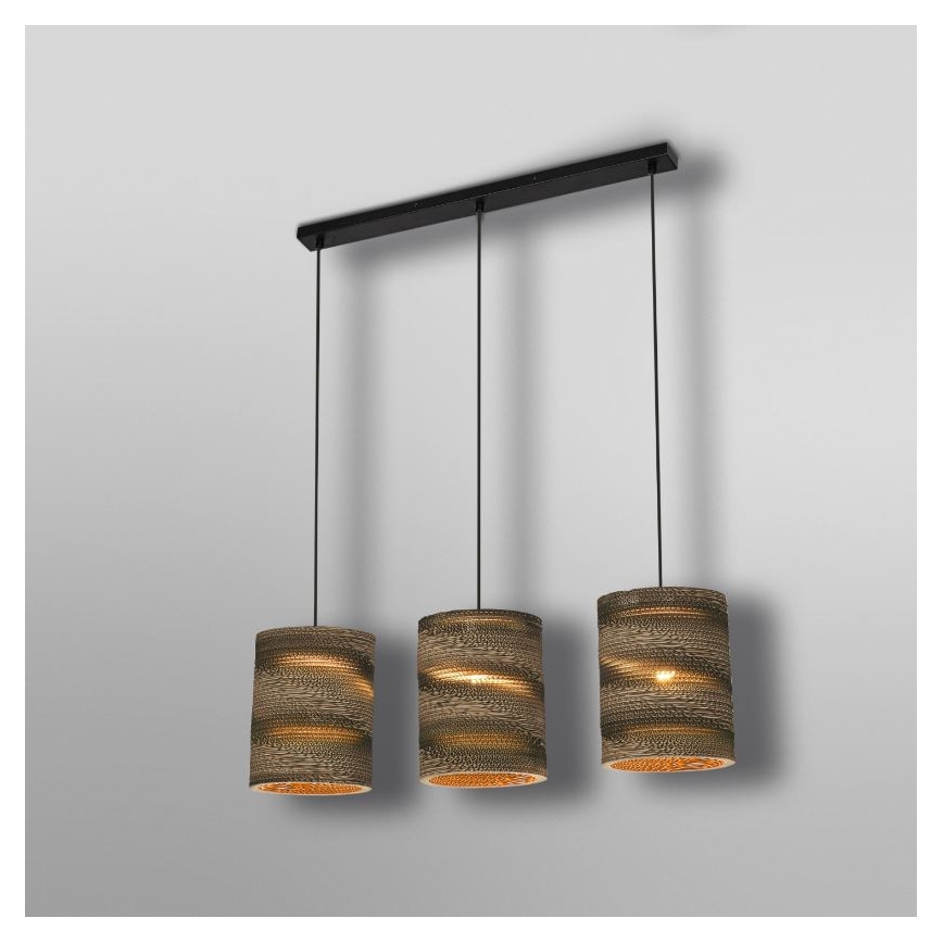 Ledvance - Luster na sajli DECOR CARDBOARD 3xE27/15W/230V