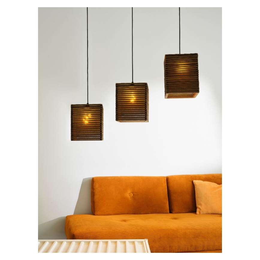 Ledvance - Luster na sajli DECOR CARDBOARD 3xE27/15W/230V