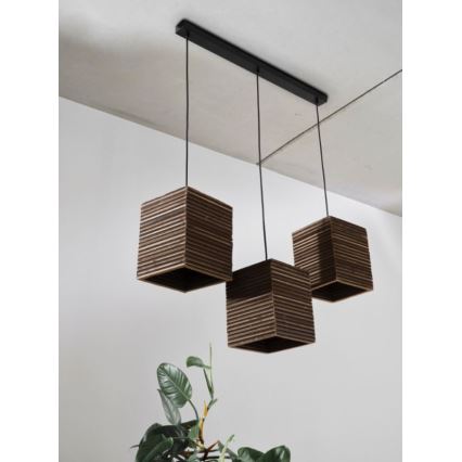 Ledvance - Luster na sajli DECOR CARDBOARD 3xE27/15W/230V