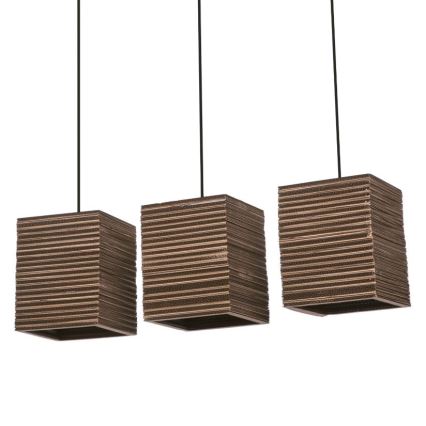 Ledvance - Luster na sajli DECOR CARDBOARD 3xE27/15W/230V