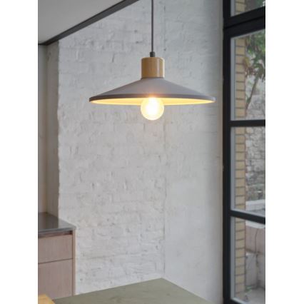 Ledvance - Luster na sajli DECOR CONCRETE 1xE27/15W/230V pr. 32 cm beton siva