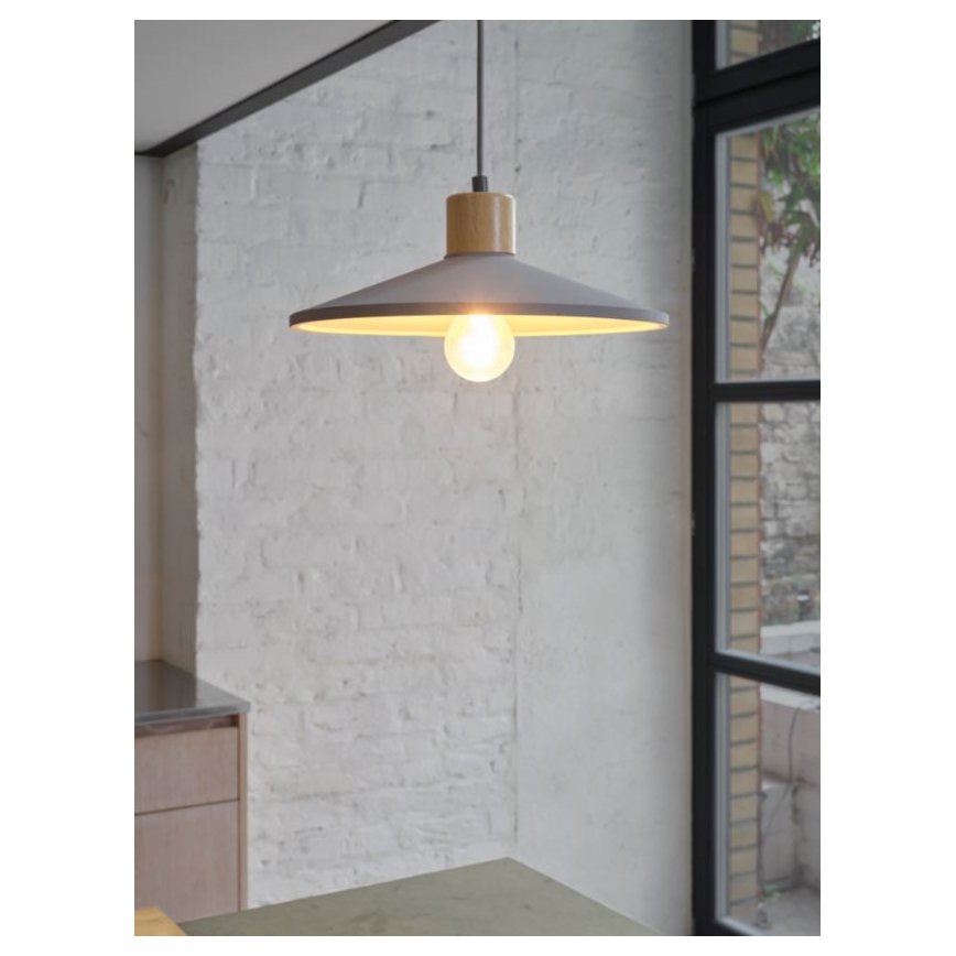Ledvance - Luster na sajli DECOR CONCRETE 1xE27/15W/230V pr. 32 cm beton siva
