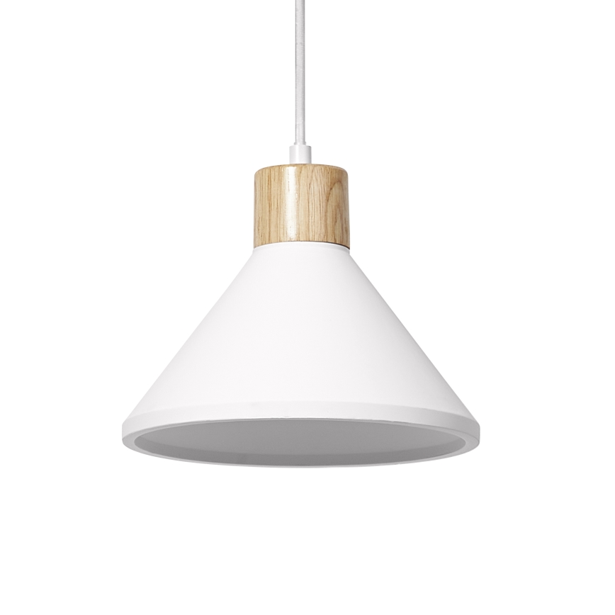Ledvance - Luster na sajli DECOR PLASTER 1xE27/25W/230V pr. 22 cm gips bijela