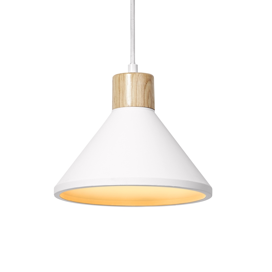 Ledvance - Luster na sajli DECOR PLASTER 1xE27/25W/230V pr. 22 cm gips bijela