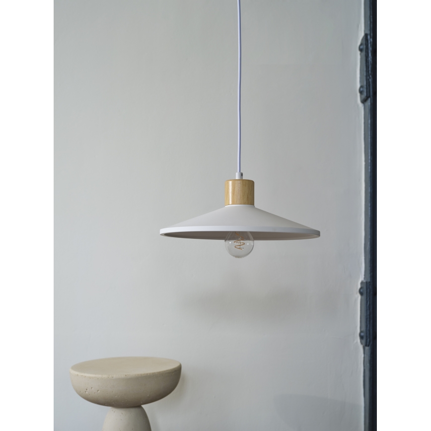 Ledvance - Luster na sajli DECOR PLASTER 1xE27/25W/230V pr. 32 cm gips bijela