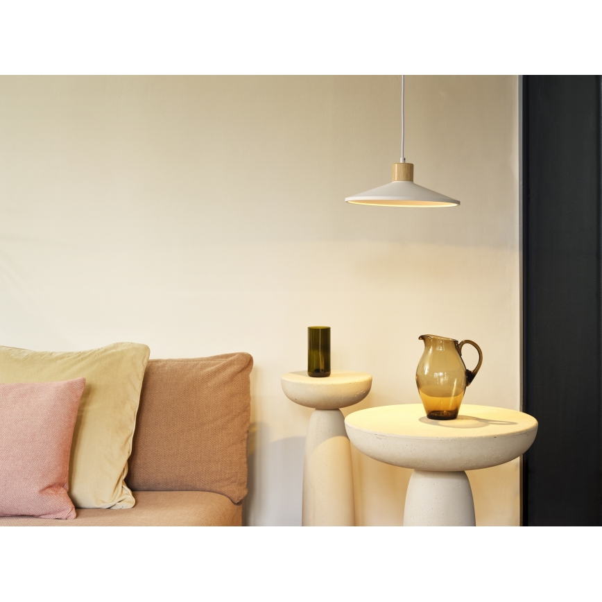 Ledvance - Luster na sajli DECOR PLASTER 1xE27/25W/230V pr. 32 cm gips bijela