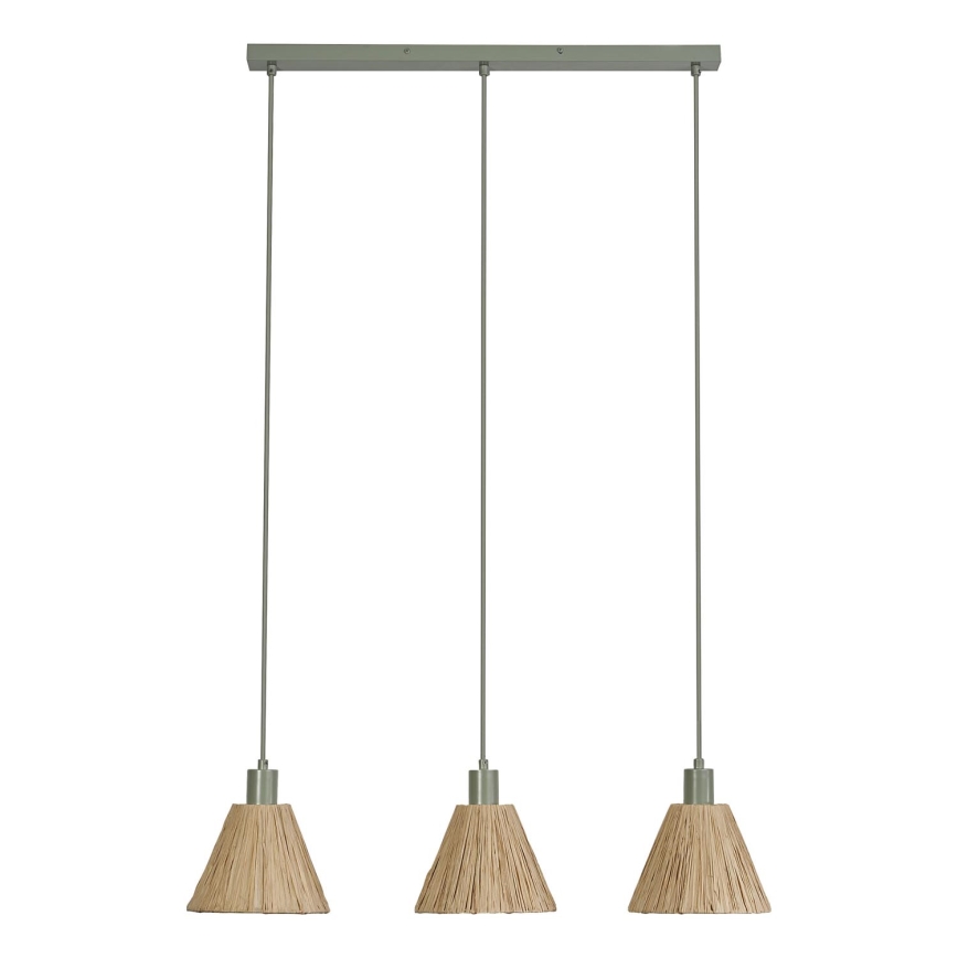 Ledvance - Luster na sajli DECOR RAFFIA 3xE27/15W/230V rafija