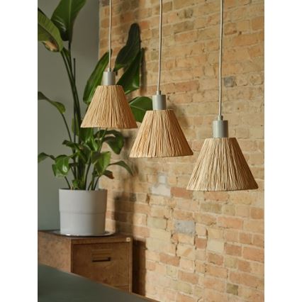 Ledvance - Luster na sajli DECOR RAFFIA 3xE27/15W/230V rafija