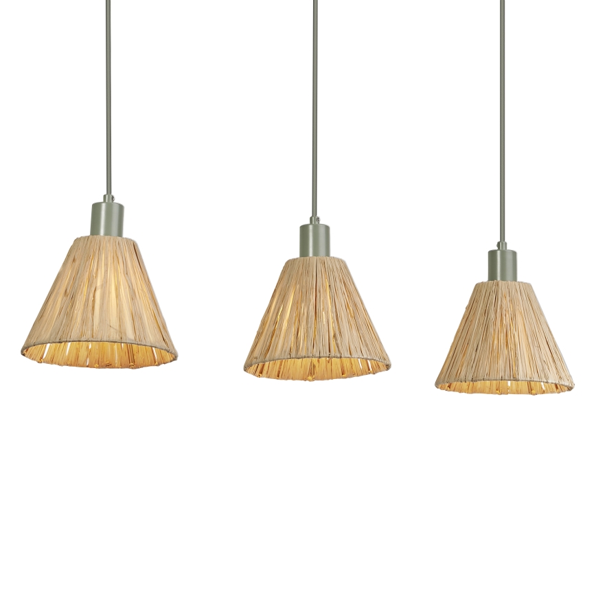 Ledvance - Luster na sajli DECOR RAFFIA 3xE27/15W/230V rafija