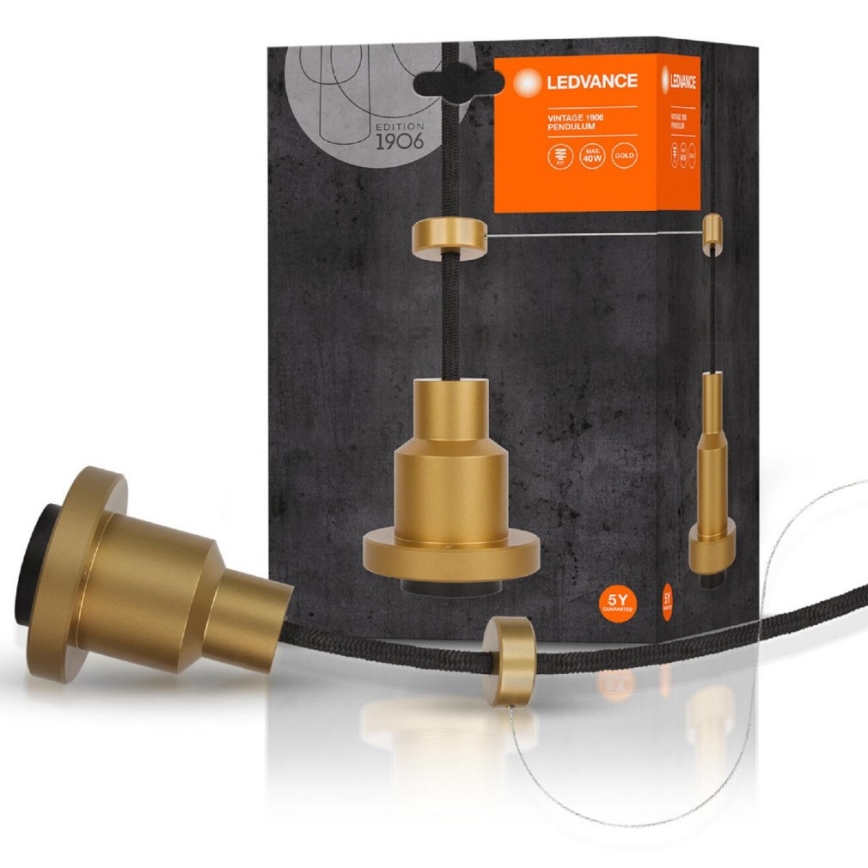 Ledvance - Luster na sajli PENDULUM 1xE27/60W/230V zlatna