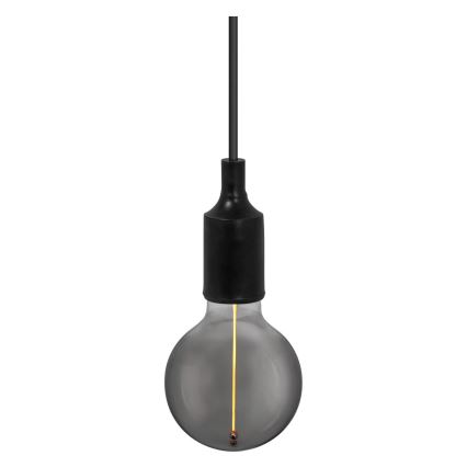 Ledvance - Luster na sajli PENDULUM BELL 1xE27/15W/230V crna