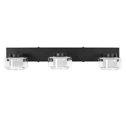 Ledvance - LED Zidno kupaonsko svjetlo ORBIS FLAME 3xLED/5,5W/230V 3000/4000K IP44 crna