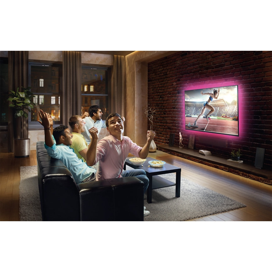 Ledvance - LED RGB traka s prigušivanjem FLEX TV MOOD 1m LED/4W/5V + daljinski upravljač