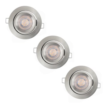 Ledvance - SET 3x LED Prigušiva ugradbena svjetiljka SIMPLE LED/4,9W/230V