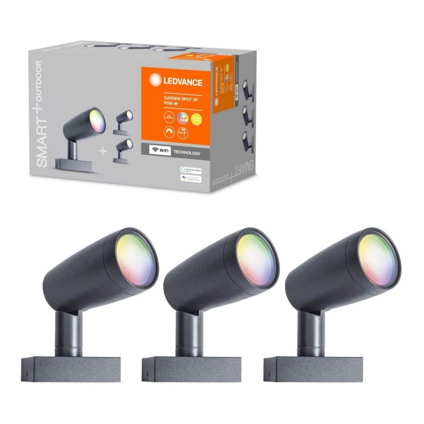 Ledvance - SET 3x LED RGB Vanjska lampa SMART+ SPOT 3xLED/4,5W/230V IP65 Wi-Fi