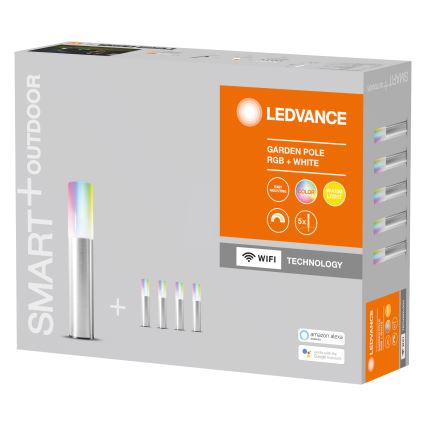 Ledvance - SET 5x LED RGBW Vanjska lampa SMART+ GARDEN POLE 5xLED/5,7W/230V IP65 Wi-Fi