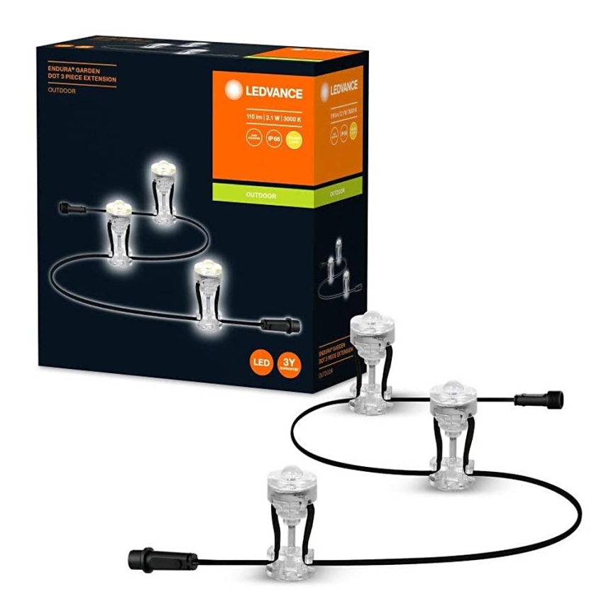 Ledvance - Set za proširenje LED RGBW Vanjska dekorativna svjetiljka DOT 3xLED/0,7W/230V IP65