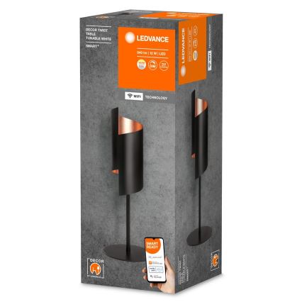 Ledvance - LED Stolna lampa SMART+ DECOR TWIST s prigušivanjem svjetla LED/12W/230V 3000-6500K Wi-Fi crna