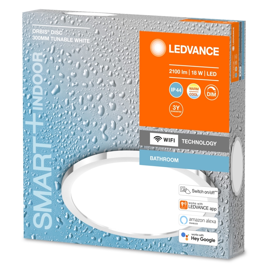 Ledvance - LED Smart+ DISC LED/18W/230V 3000-6500K Wi-Fi prigušivo za kupaonicu IP44