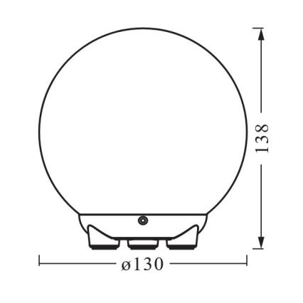 Ledvance - LED RGBW punjiva stolna lampa s prigušivanjem SMART+ MAGIC LED/2,5W/5V 2200-6500K Wi-Fi
