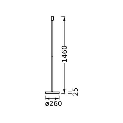 Ledvance - Stalak za lampu DECOR STICK 1xE27/40W/230V bež boje