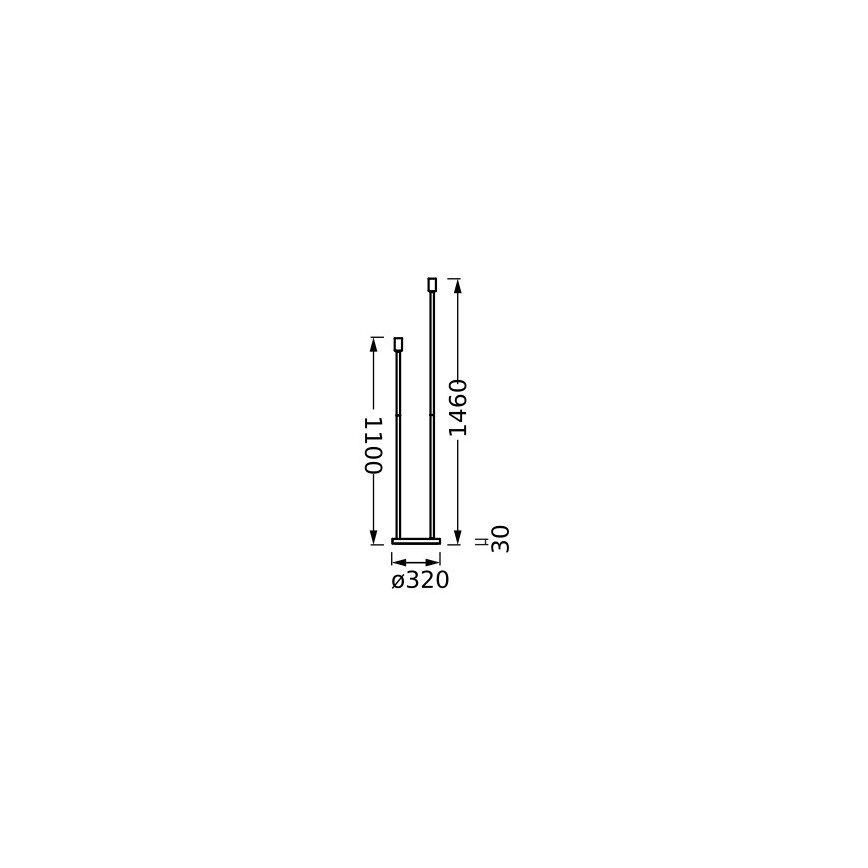 Ledvance - Stalak za lampu DECOR STICK 2xE27/40W/230V antracit