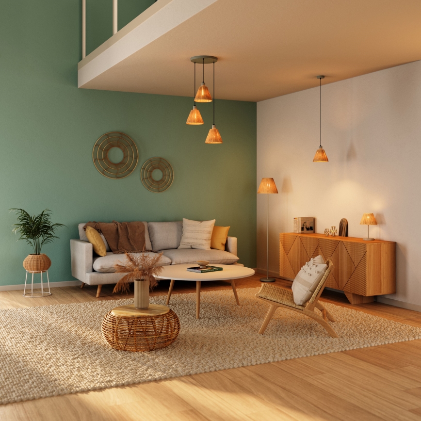 Ledvance - Stolna lampa DECOR RAFFIA 1xE27/15W/230V rafija