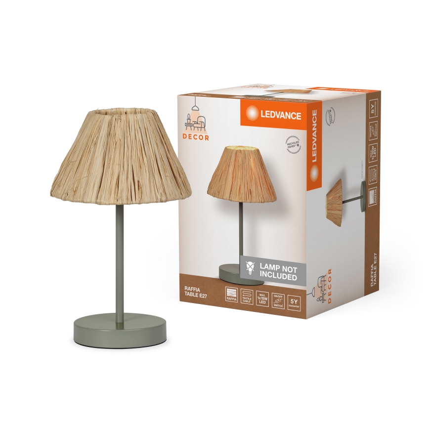Ledvance - Stolna lampa DECOR RAFFIA 1xE27/15W/230V rafija