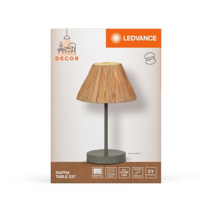 Ledvance - Stolna lampa DECOR RAFFIA 1xE27/15W/230V rafija