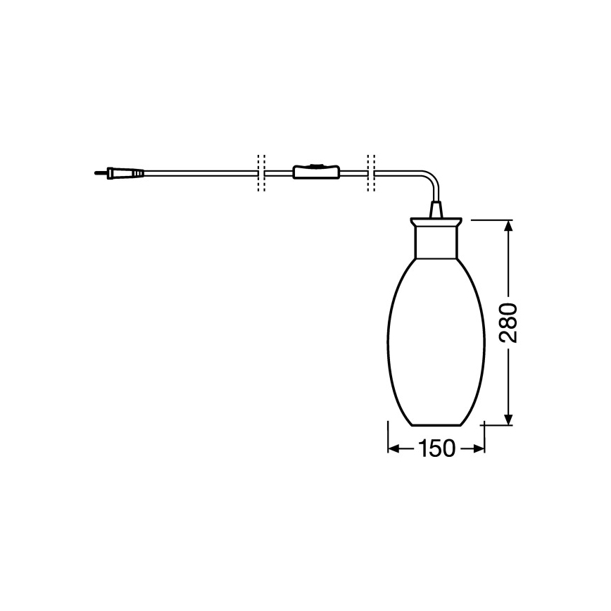 Ledvance - Stolna lampa GRAPE 1xE27/40W/230V
