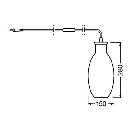 Ledvance - Stolna lampa GRAPE 1xE27/40W/230V ružičasta