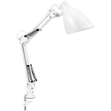 Ledvance - Stolna lampa sa stezaljkom PEAR 1xE27/11W/230V bijela