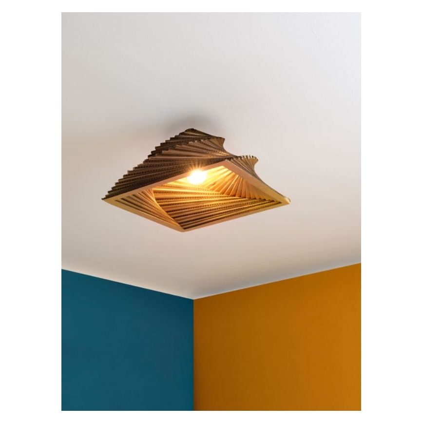 Ledvance - Stropna svjetiljka DECOR CARDBOARD 1xE27/15W/230V 40x40 cm
