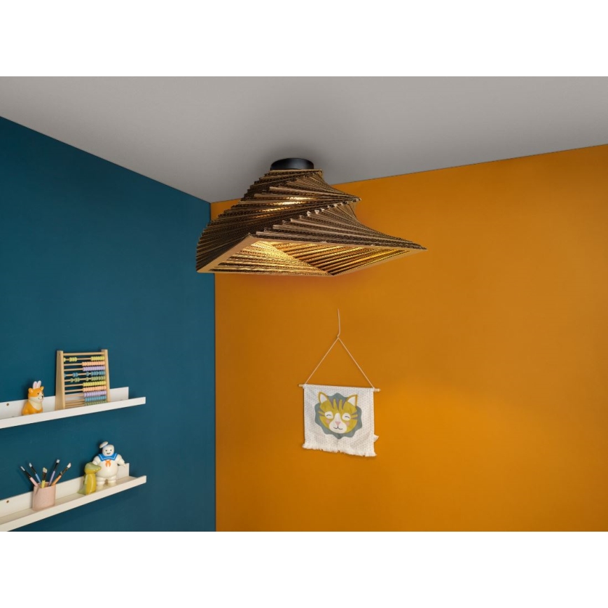 Ledvance - Stropna svjetiljka DECOR CARDBOARD 1xE27/15W/230V 40x40 cm