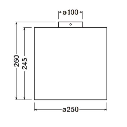 Ledvance - Stropna svjetiljka DECOR CARDBOARD 1xE27/15W/230V pr. 25 cm